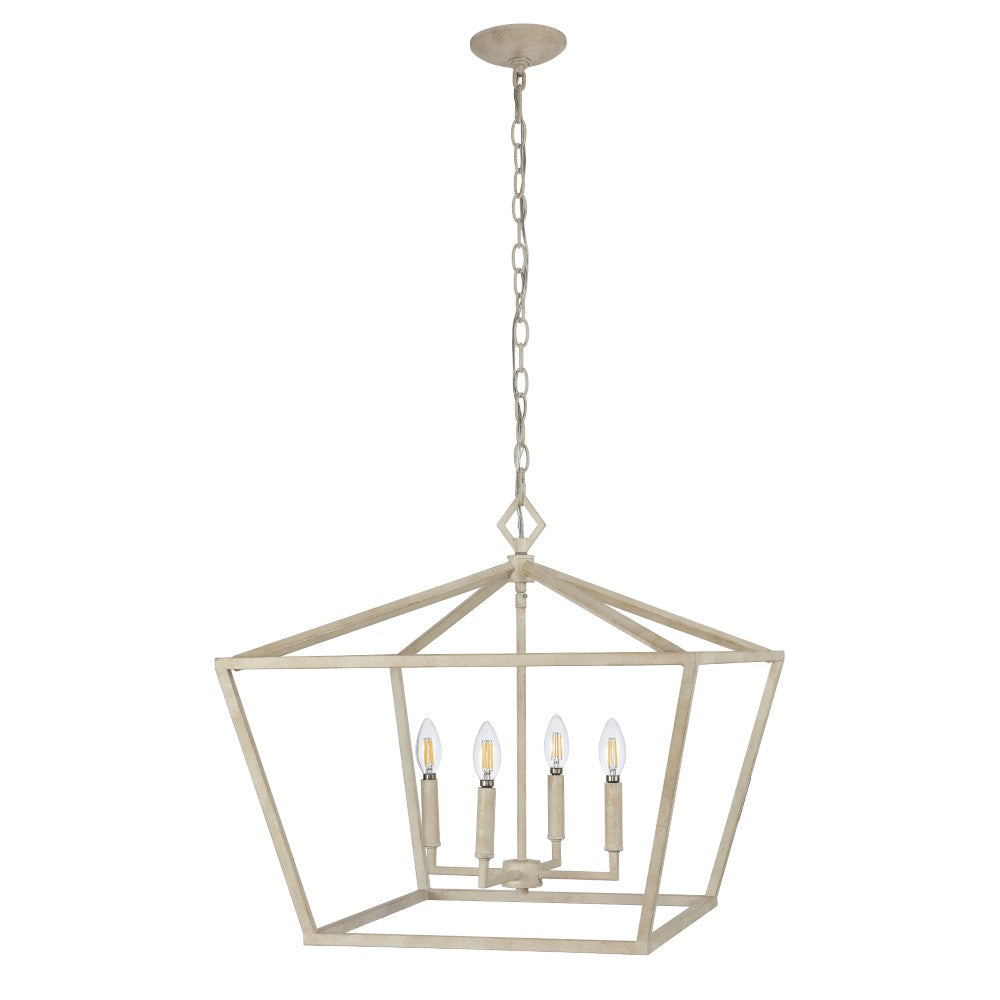 Zoar 23" 4-Light Adjustable Iron Rustic Glam LED Pendant