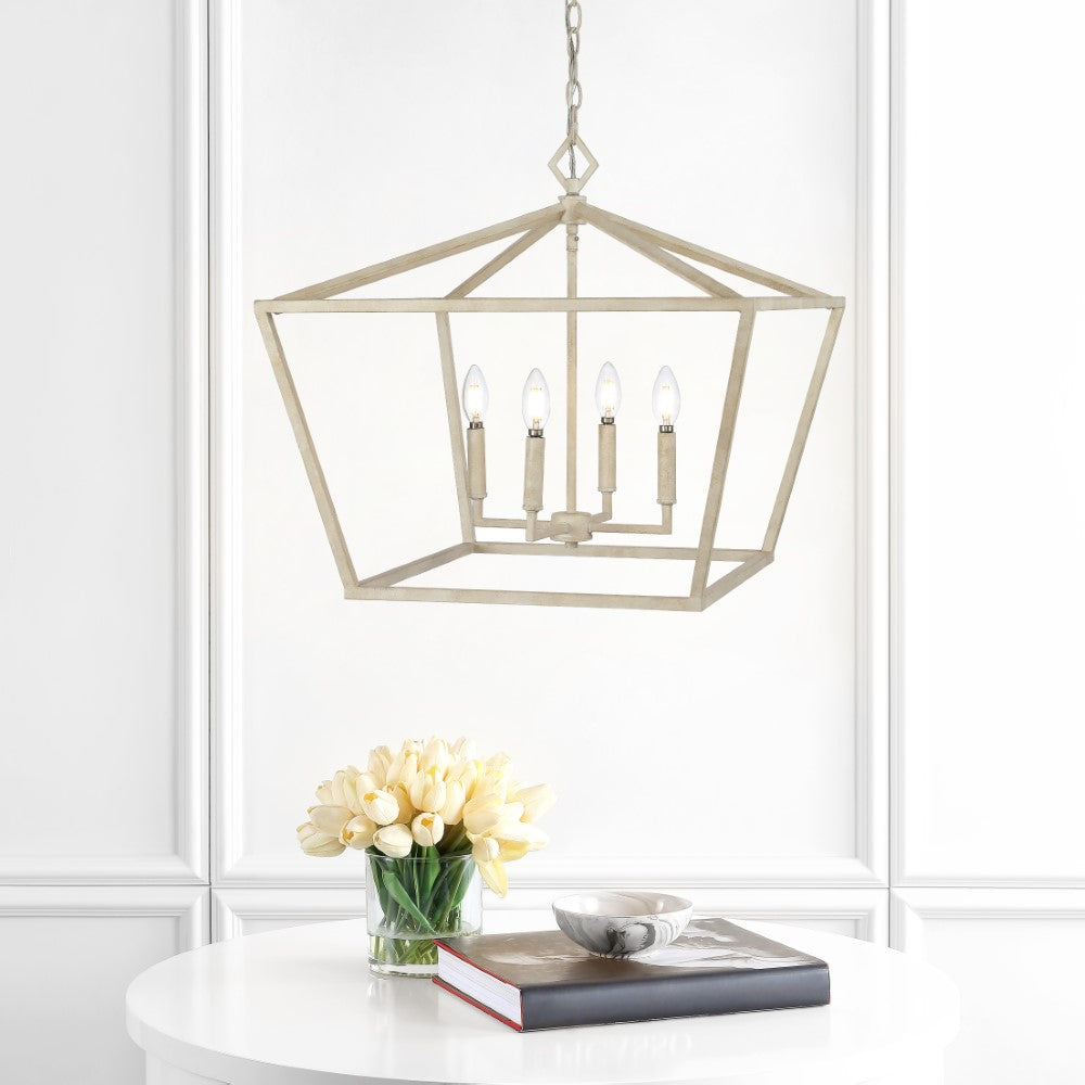 Zoar 23" 4-Light Adjustable Iron Rustic Glam LED Pendant