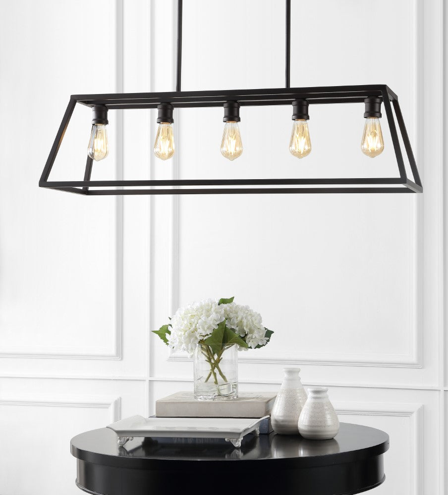 Moores Adjustable Iron Farmhouse Vintage LED Dimmable Pendant