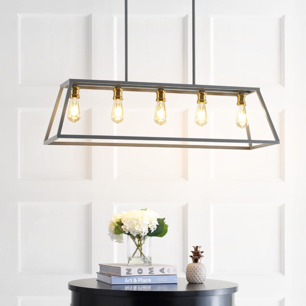 Moores Adjustable Iron Farmhouse Vintage LED Dimmable Pendant