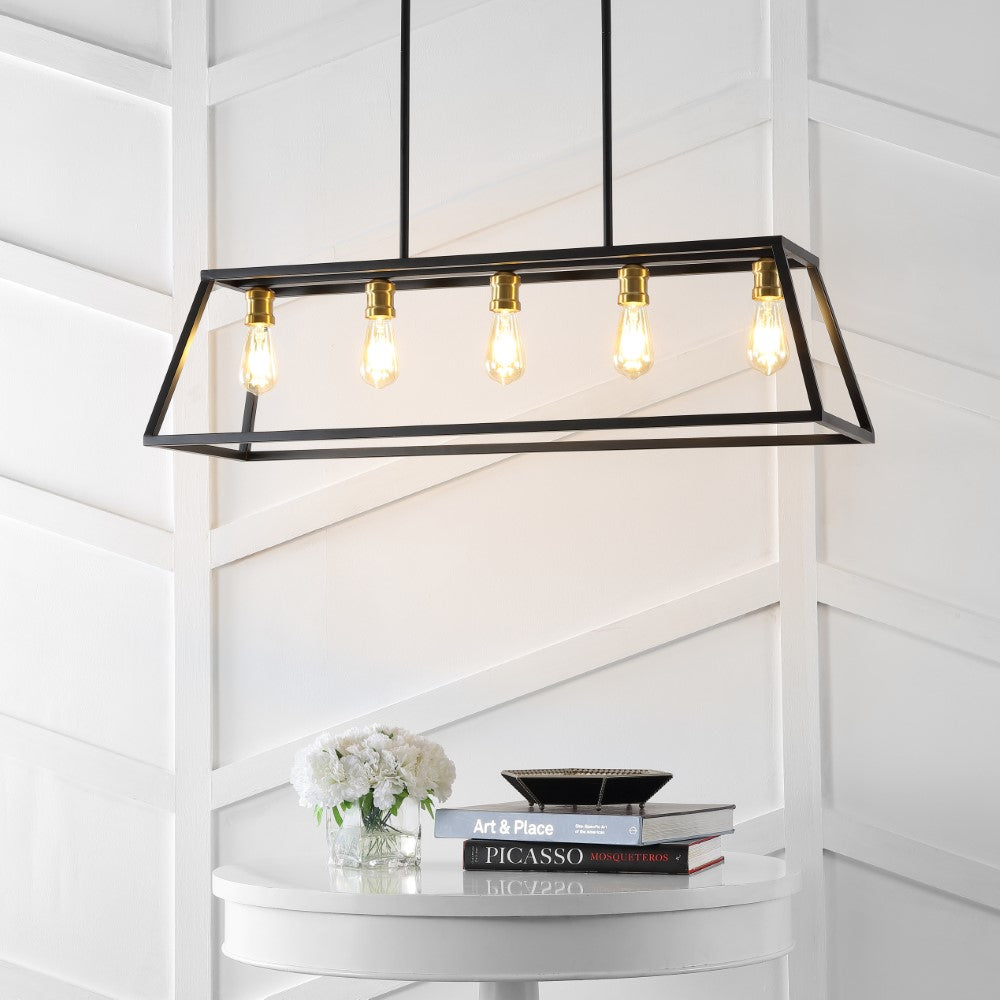 Moores Adjustable Iron Farmhouse Vintage LED Dimmable Pendant