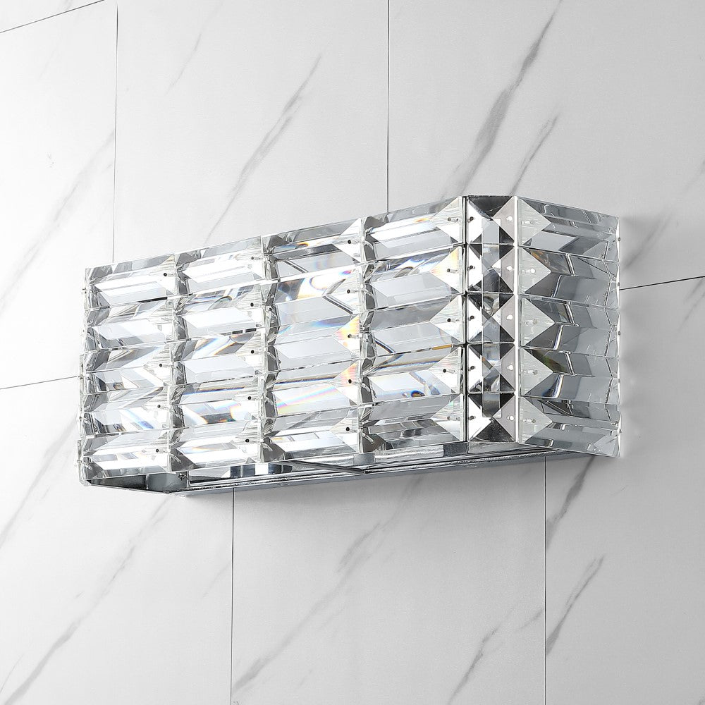 Boseophone Iron/Crystal Glam Modern LED Vanity Light