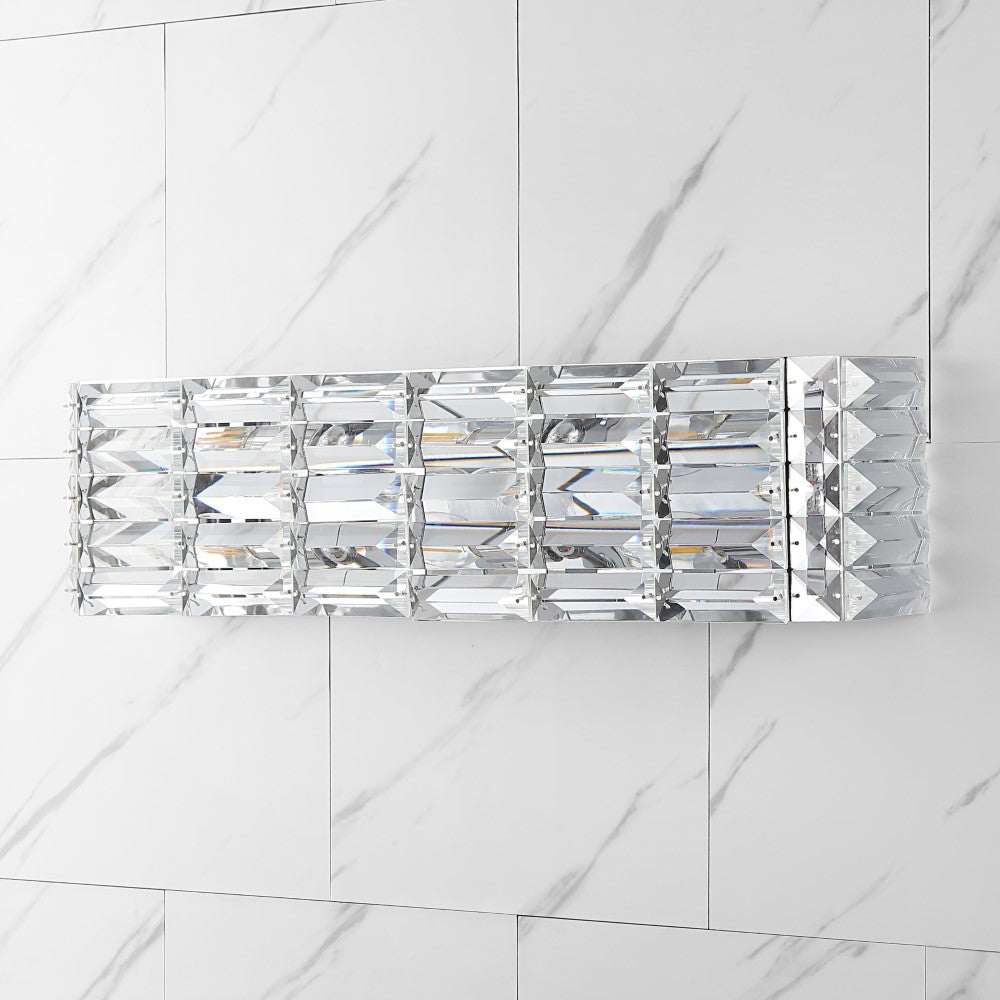 Boseophone Iron/Crystal Glam Modern LED Vanity Light