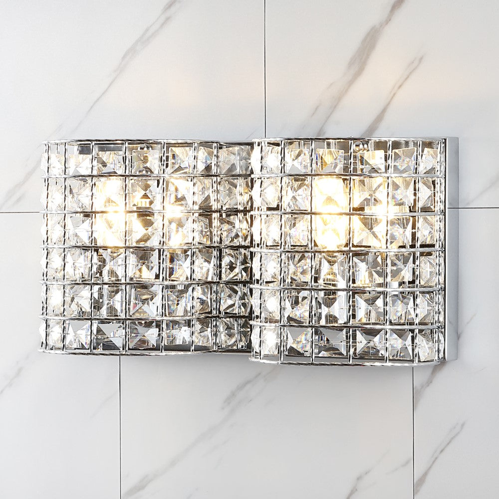 Lowe Deco Metal/Crystal Classic Glam LED Vanity Light