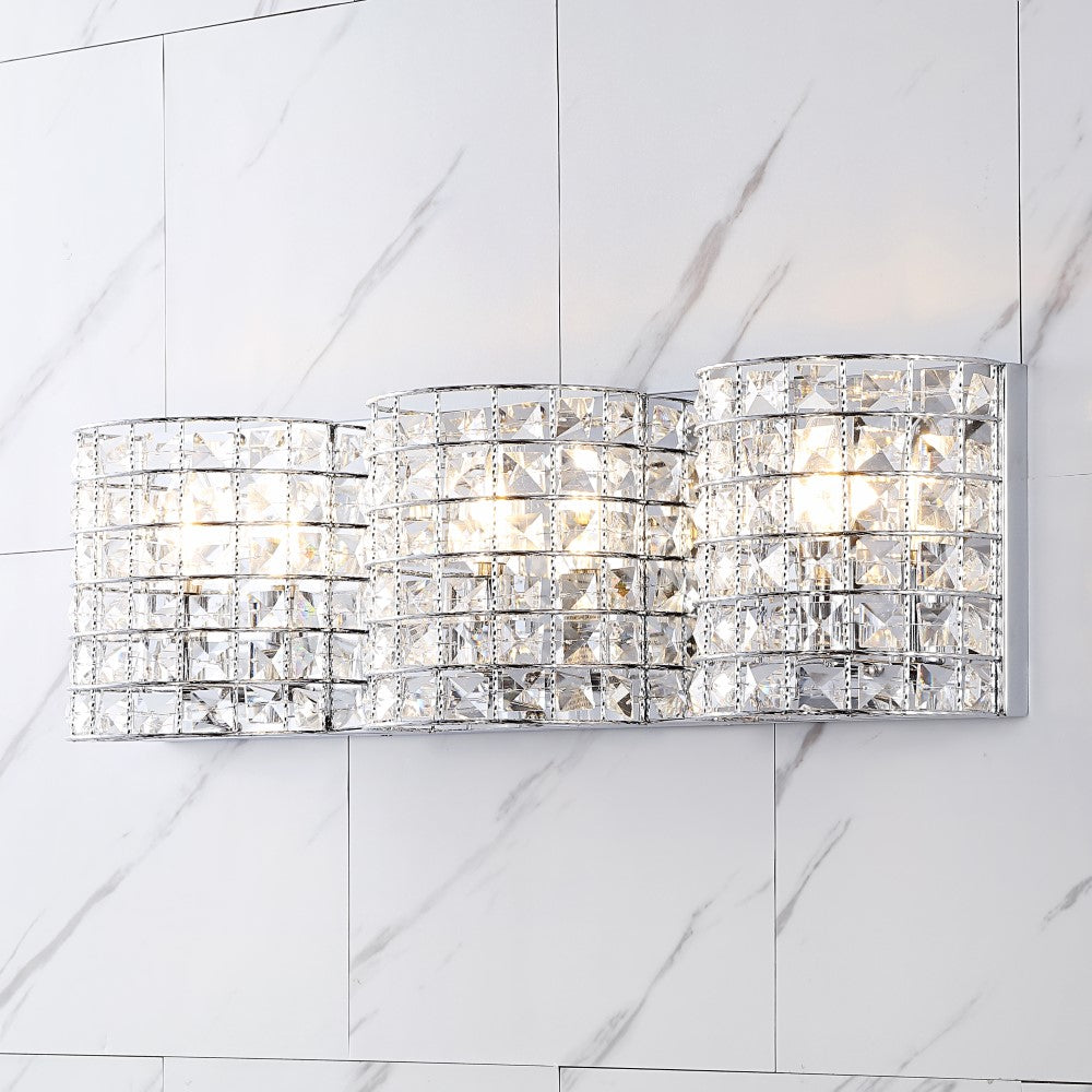 Lowe Deco Metal/Crystal Classic Glam LED Vanity Light