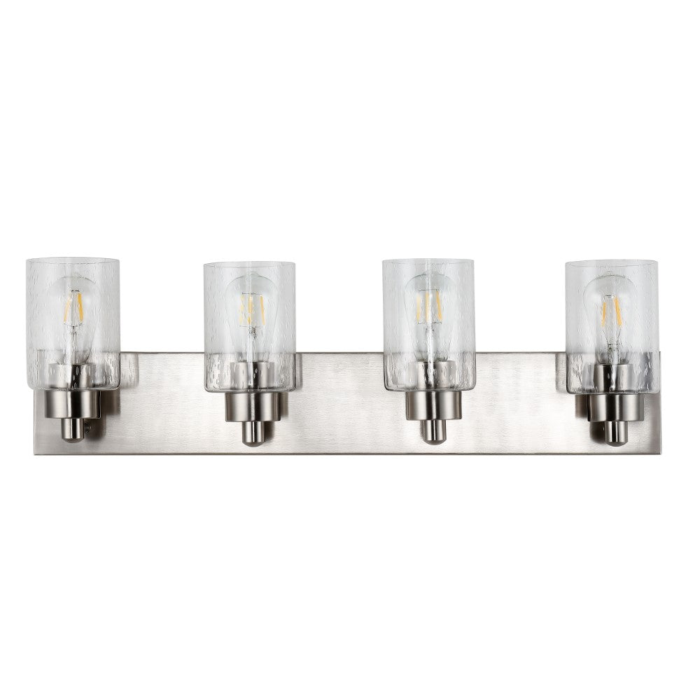 Margaret Seeded Glass/Iron Modern Contemporary LED Vanity Light