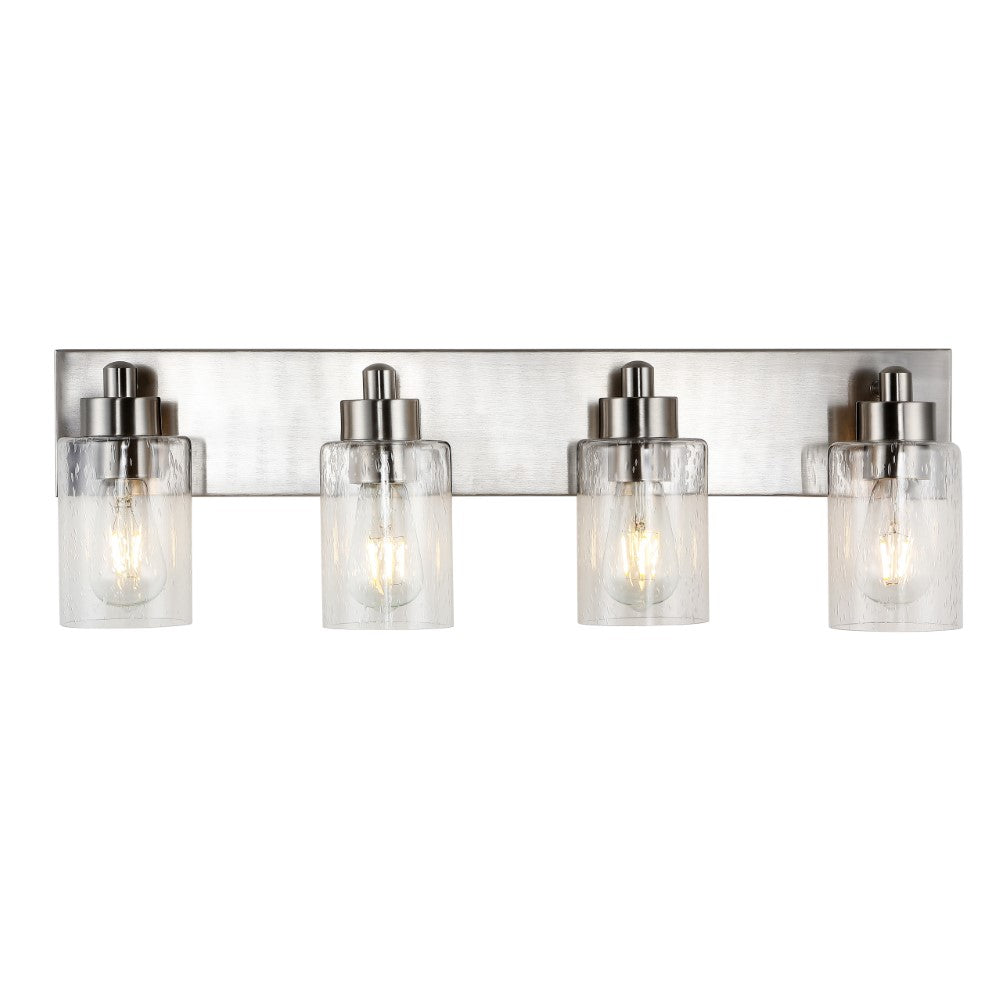 Margaret Seeded Glass/Iron Modern Contemporary LED Vanity Light