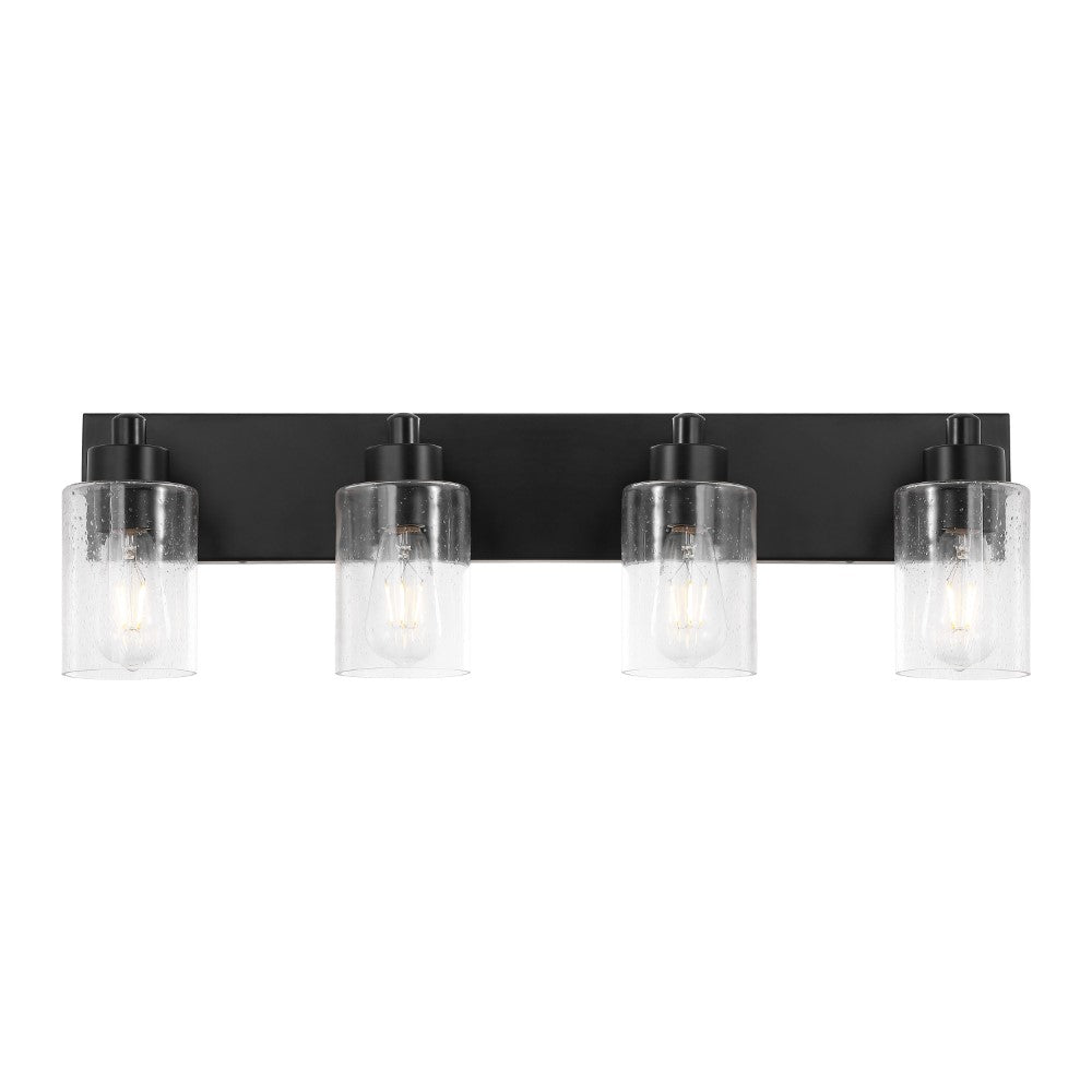 Margaret Seeded Glass/Iron Modern Contemporary LED Vanity Light