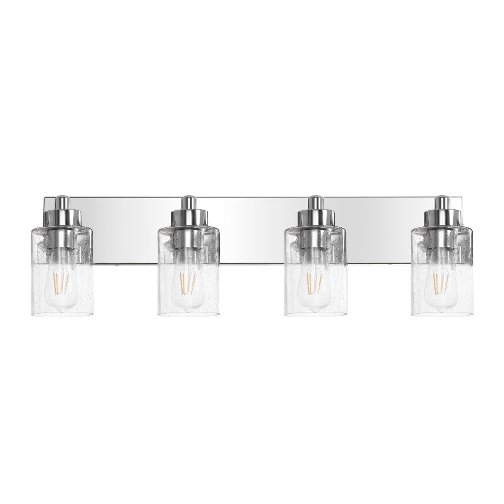 Margaret Seeded Glass/Iron Modern Contemporary LED Vanity Light