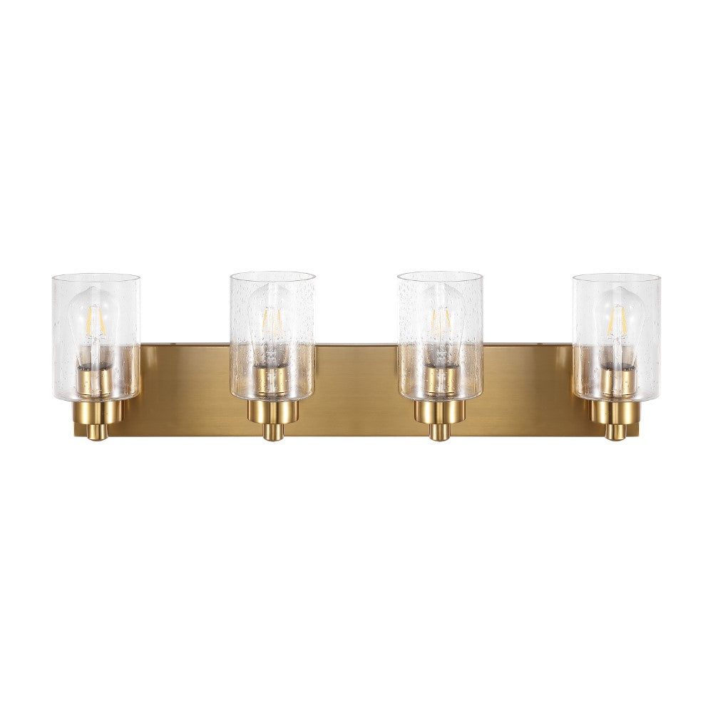 Margaret Seeded Glass/Iron Modern Contemporary LED Vanity Light