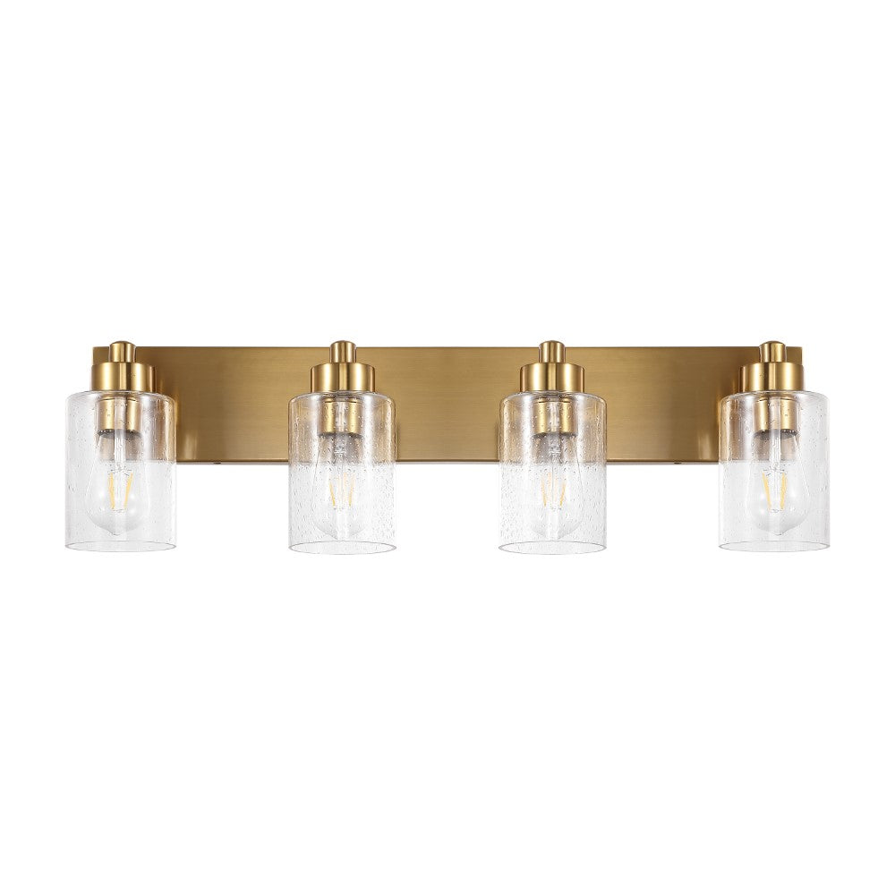 Margaret Seeded Glass/Iron Modern Contemporary LED Vanity Light