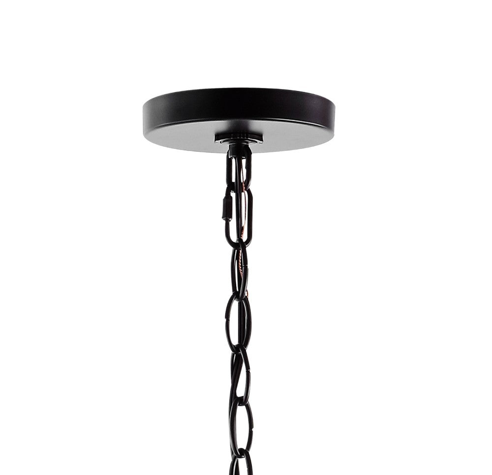 Bernice 34.75" Bohemian Farmhouse Iron LED Chandelier
