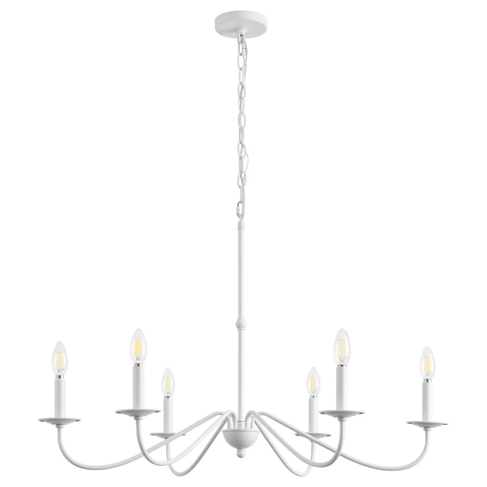 Bernice 34.75" Bohemian Farmhouse Iron LED Chandelier