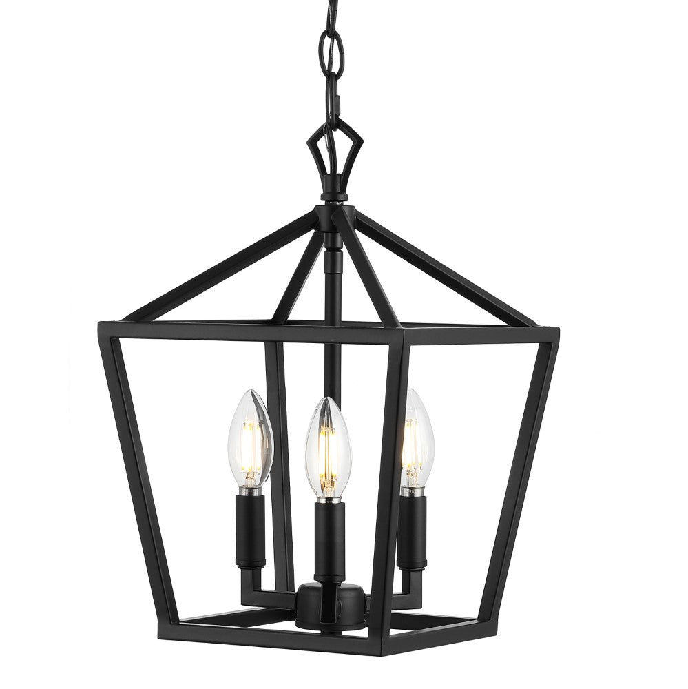 Iris 10" Iron Classic Modern Lantern LED Pendant