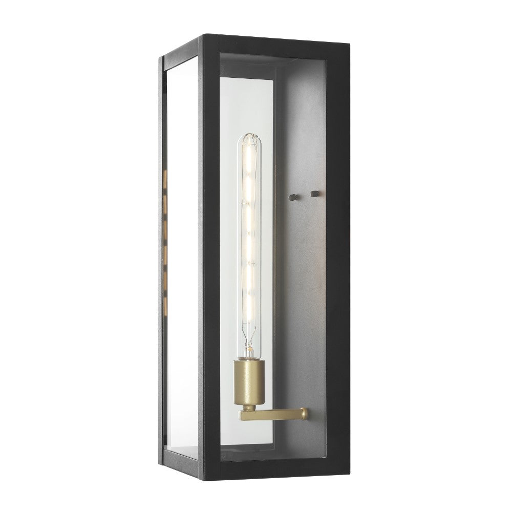 Berlin 20" Modern Industrial Indoor/Outdoor Rectangular Iron/Glass LED Outdoor Lantern