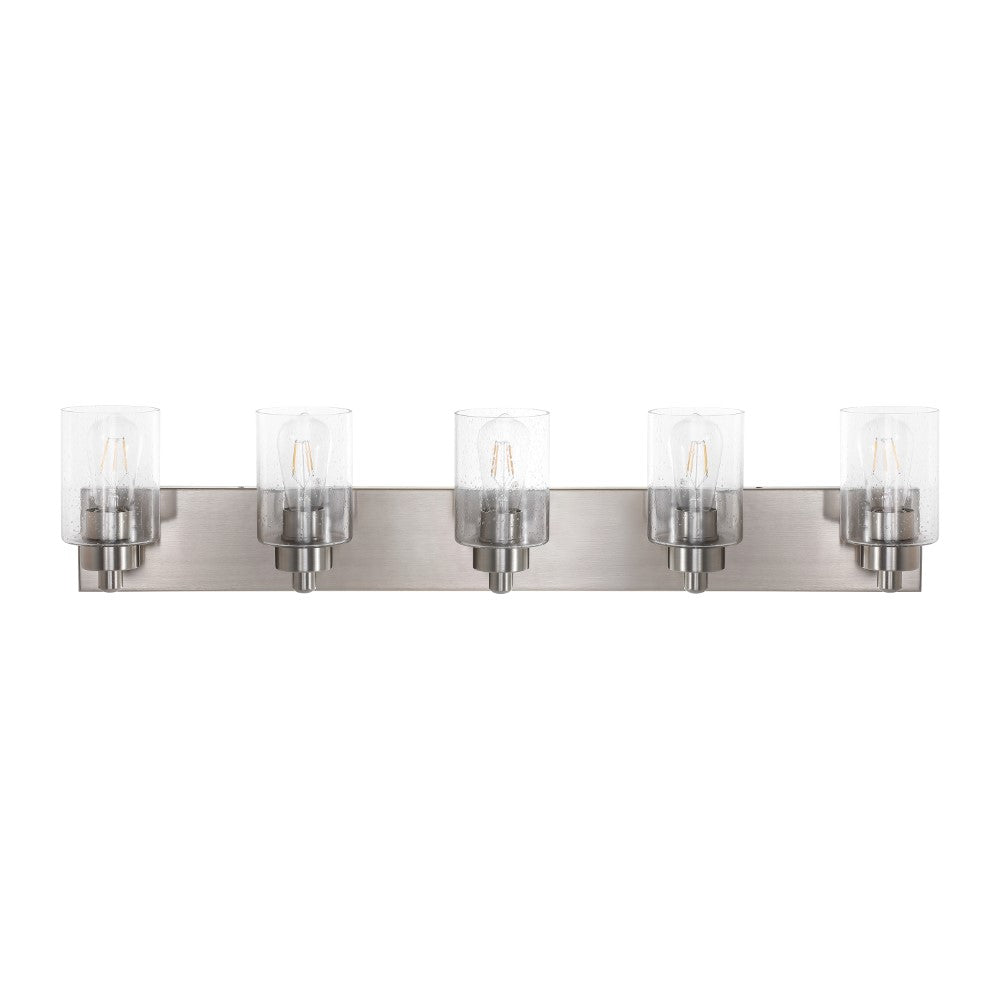 Margaret Seeded Glass/Iron Modern Contemporary LED Vanity Light