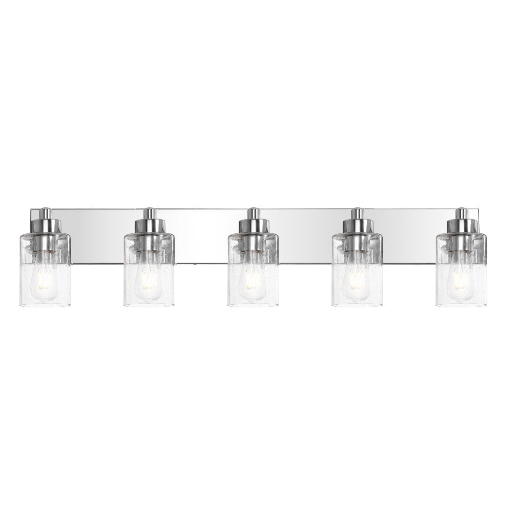 Margaret Seeded Glass/Iron Modern Contemporary LED Vanity Light