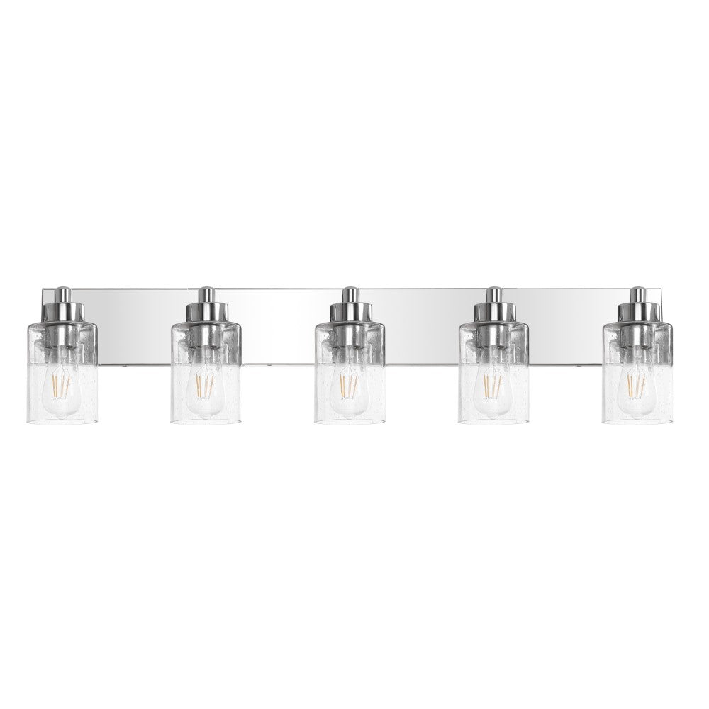 Margaret Seeded Glass/Iron Modern Contemporary LED Vanity Light