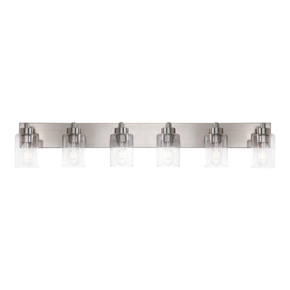 Margaret Seeded Glass/Iron Modern Contemporary LED Vanity Light