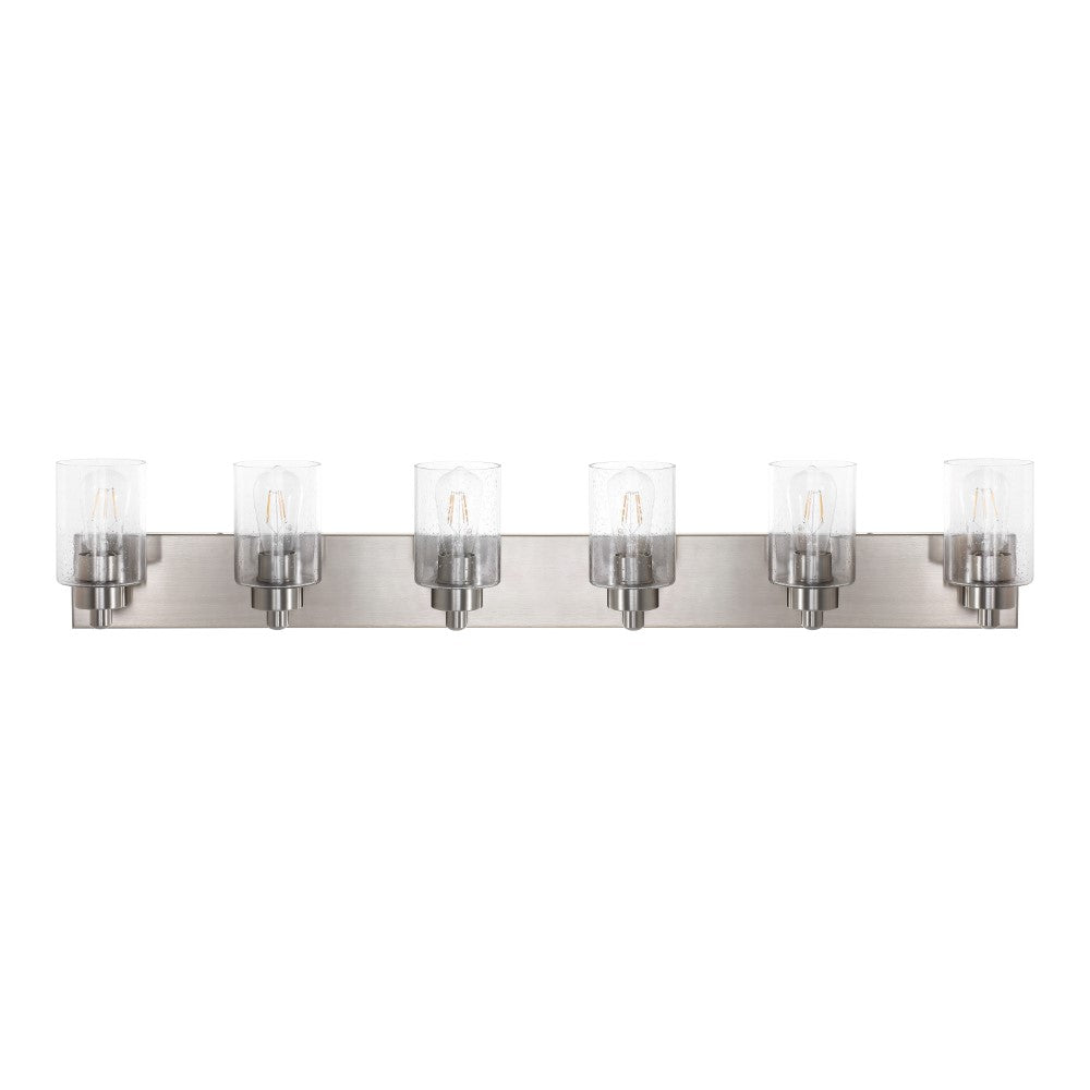Margaret Seeded Glass/Iron Modern Contemporary LED Vanity Light