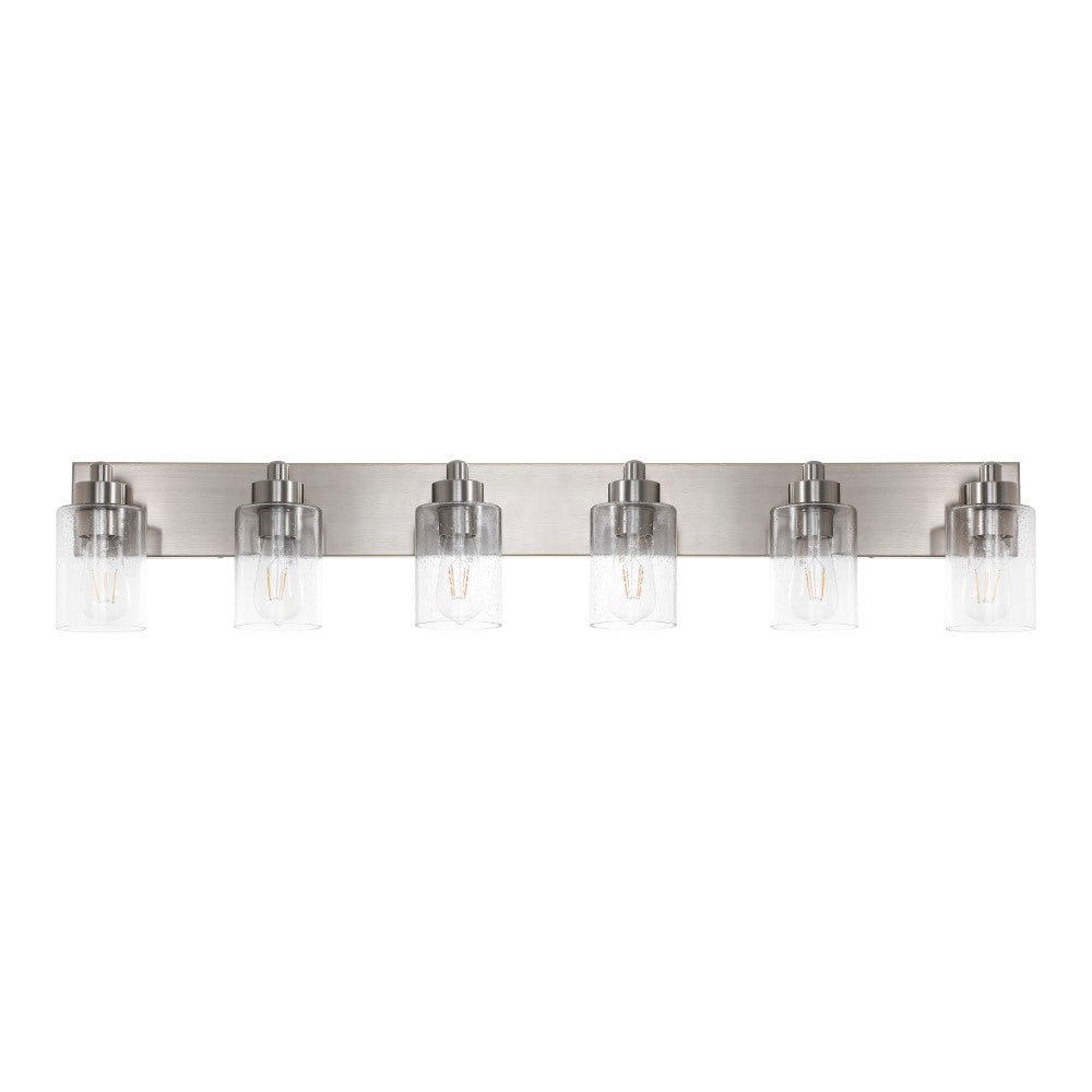 Margaret Seeded Glass/Iron Modern Contemporary LED Vanity Light