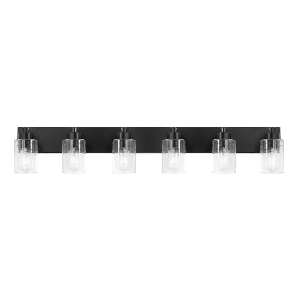 Margaret Seeded Glass/Iron Modern Contemporary LED Vanity Light