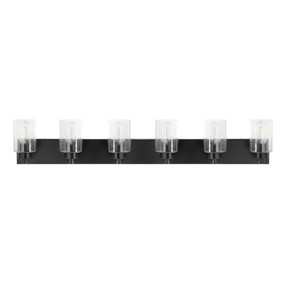 Margaret Seeded Glass/Iron Modern Contemporary LED Vanity Light