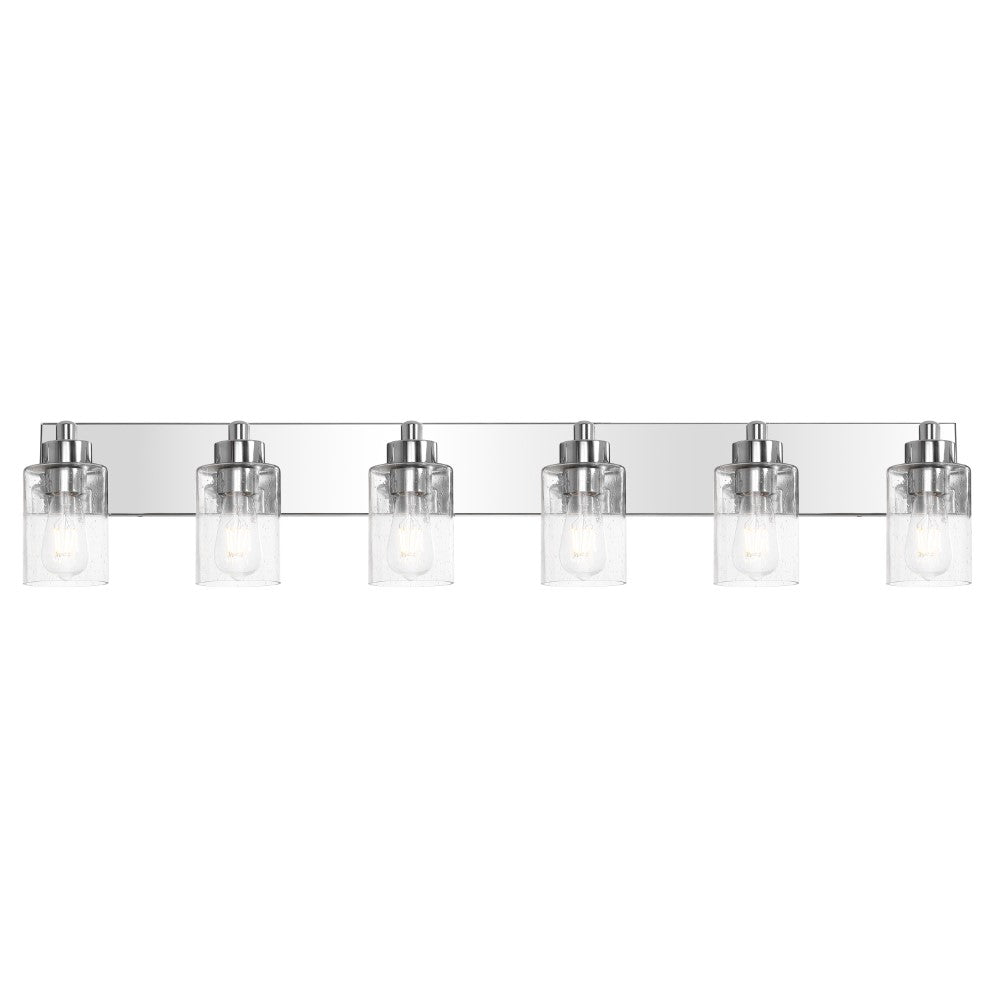 Margaret Seeded Glass/Iron Modern Contemporary LED Vanity Light