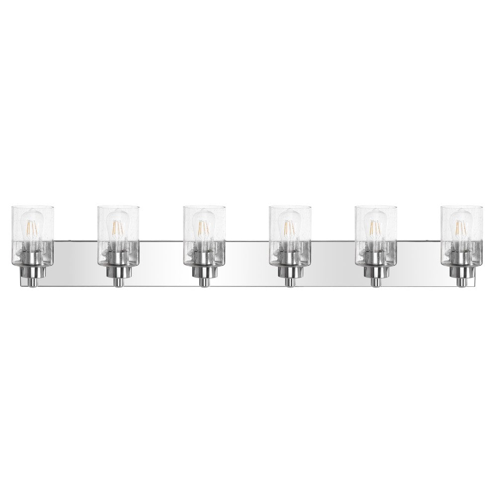 Margaret Seeded Glass/Iron Modern Contemporary LED Vanity Light