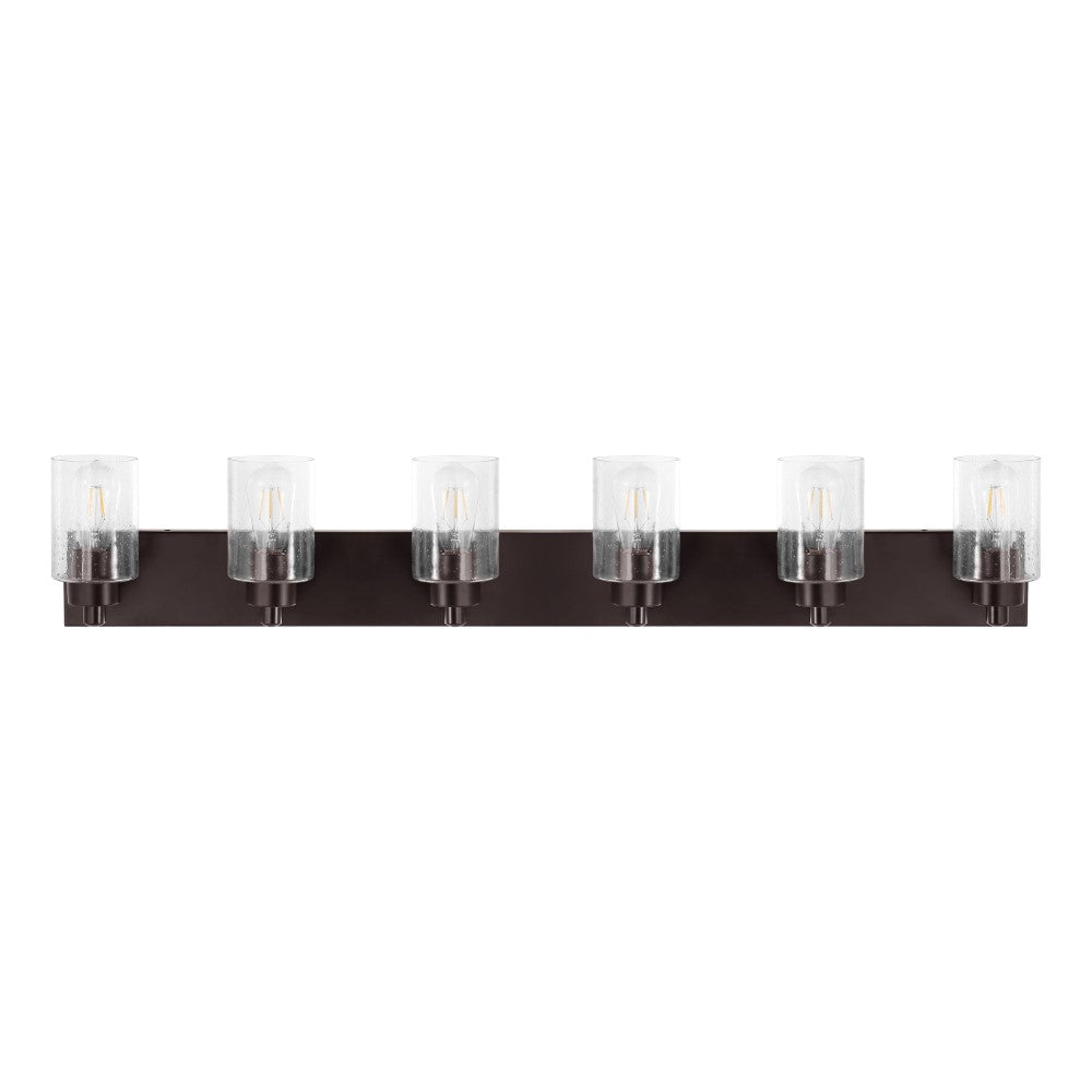 Margaret Seeded Glass/Iron Modern Contemporary LED Vanity Light