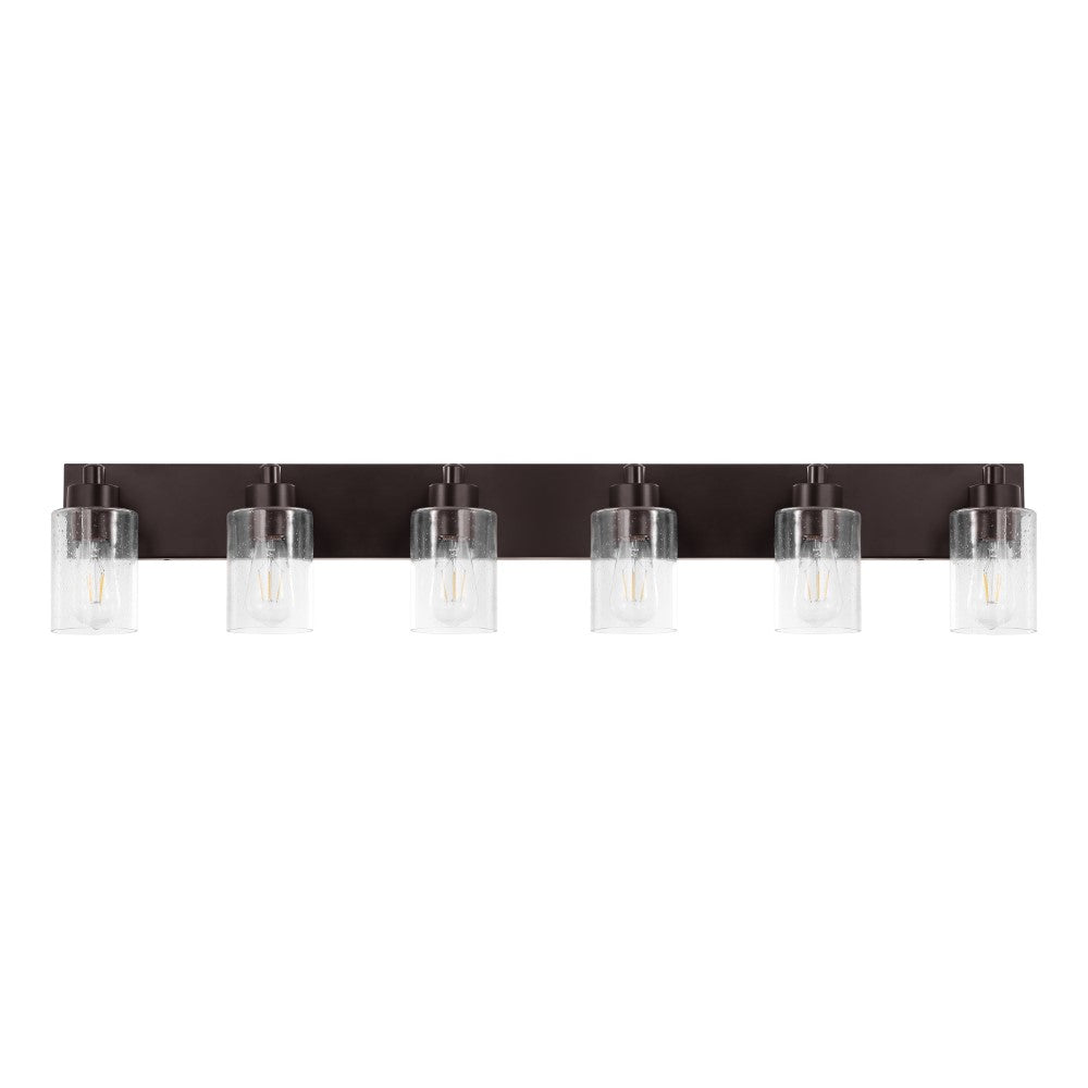 Margaret Seeded Glass/Iron Modern Contemporary LED Vanity Light