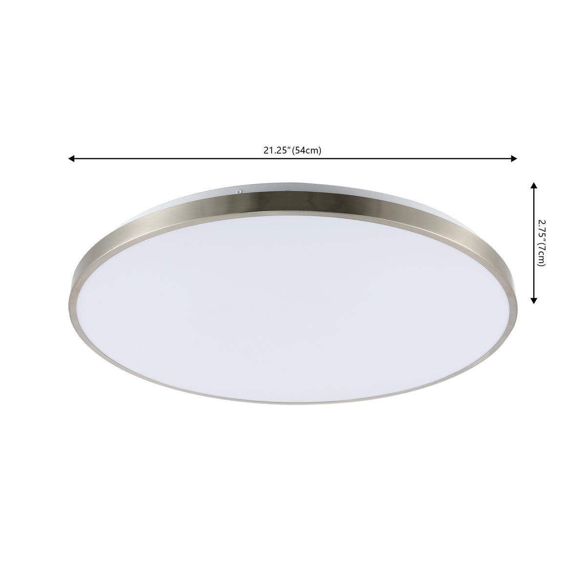 Elgin 21.25" Modern Minimalist Iron Circle Integrated LED Flush Mount