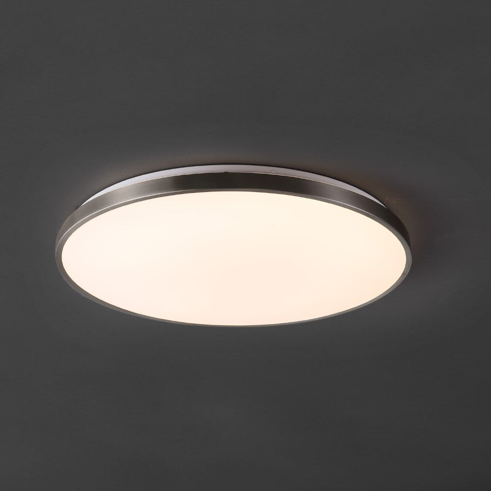 Elgin 21.25" Modern Minimalist Iron Circle Integrated LED Flush Mount