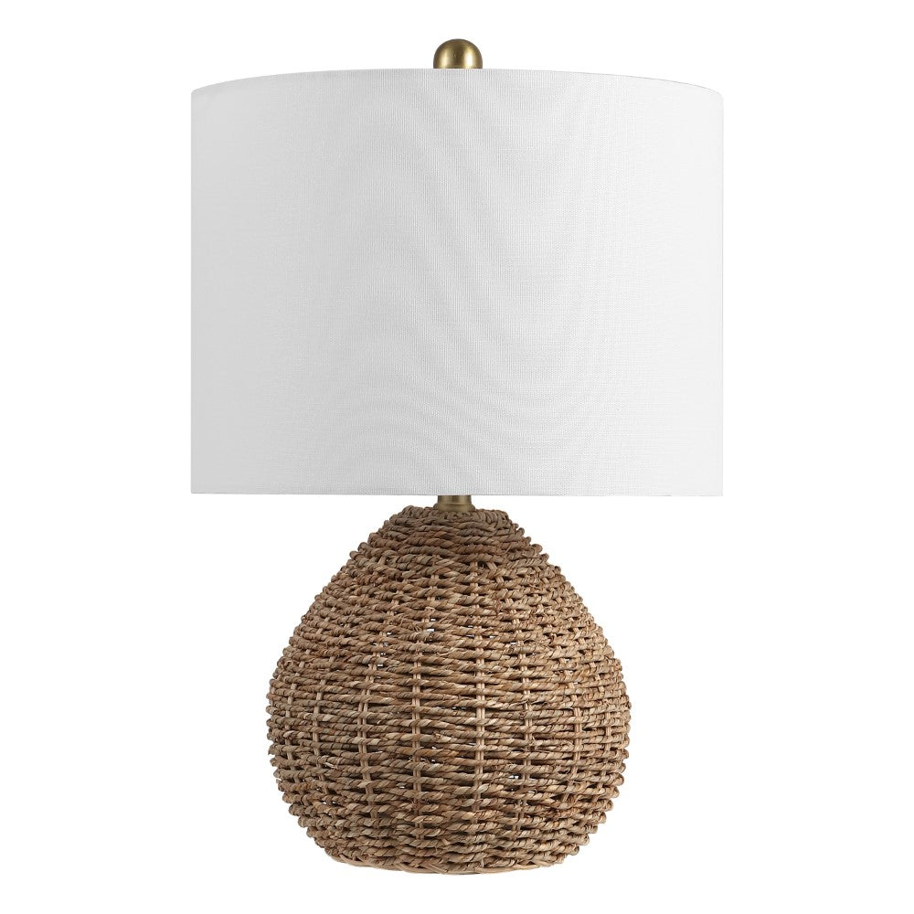 Glowryn 20.5" Bohemian Classic Rattan/Iron LED Table Lamp
