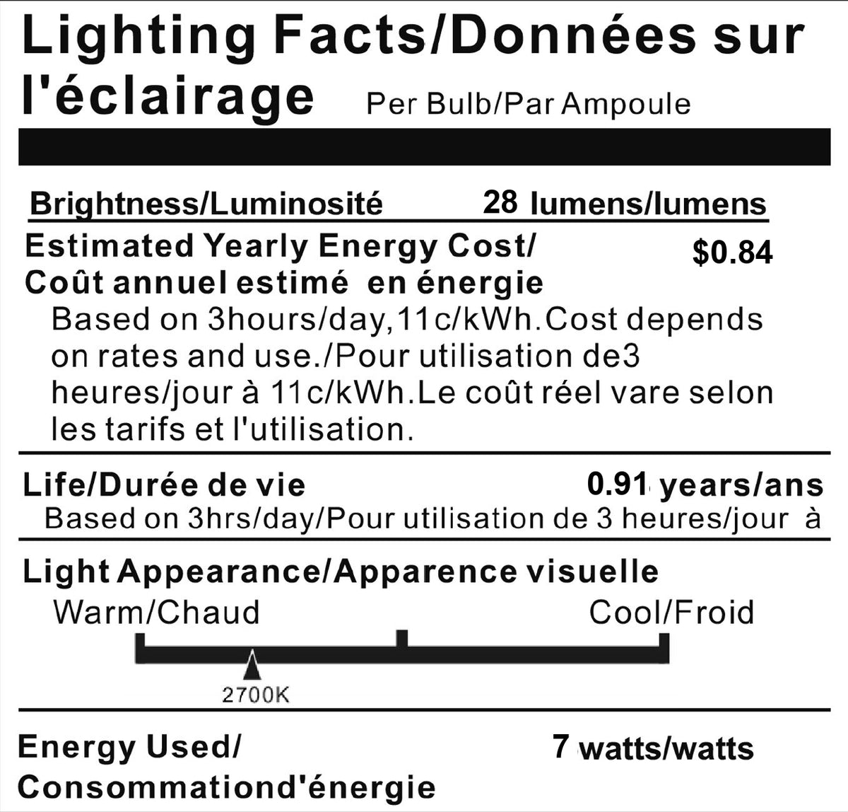 Fergo 10-Light Indoor/Outdoor 10 ft. Rustic Industrial Incandescent C7 Half-Chrome Bulb String Lights