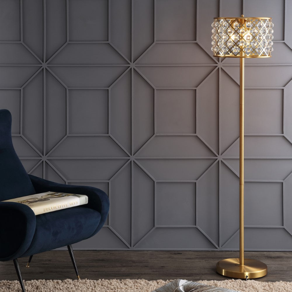 Pedro 60" Crystal/Metal LED Floor Lamp
