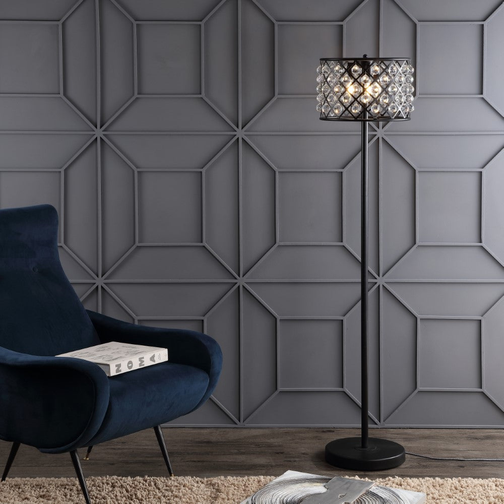 Pedro 60" Crystal/Metal LED Floor Lamp