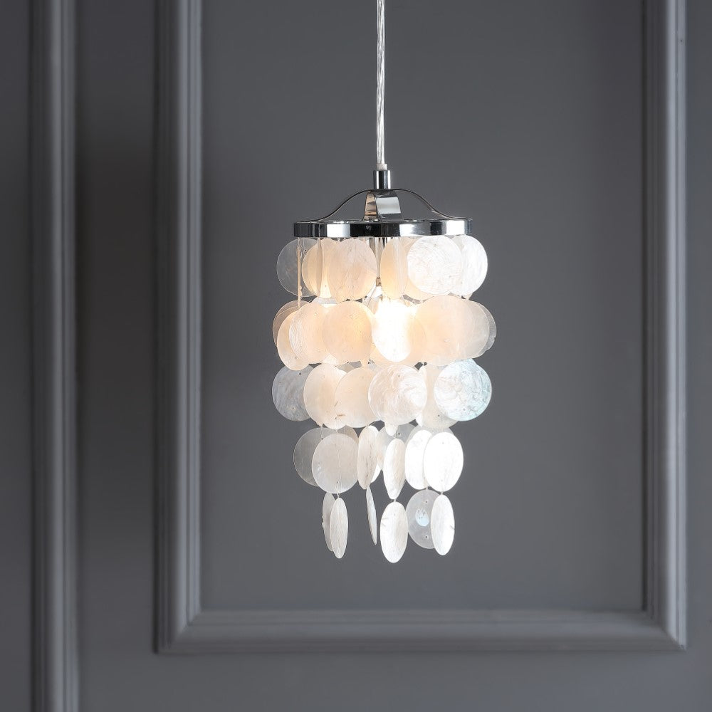 Ember 7" Seashell LED Pendant