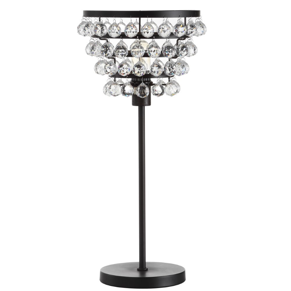 Angelina 25" Crystal/Metal Table Lamp