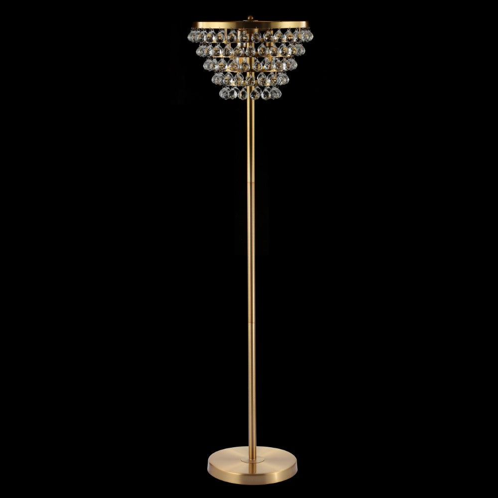 Dallas 60" Crystal/Metal LED Floor Lamp