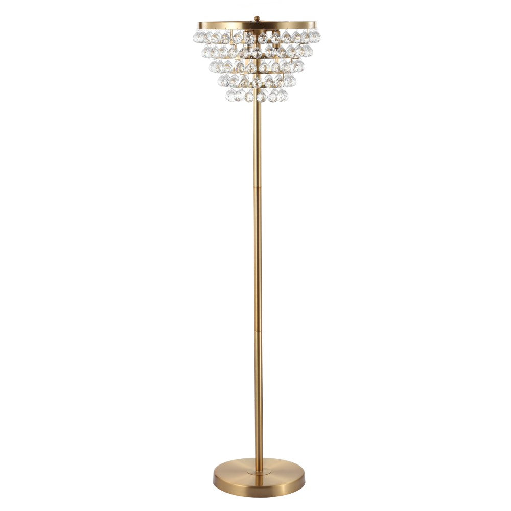 Dallas 60" Crystal/Metal LED Floor Lamp