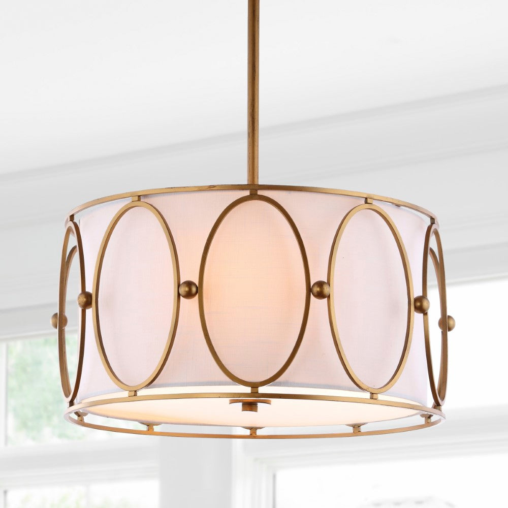 Eloise 3-Light 19" Metal LED Pendant