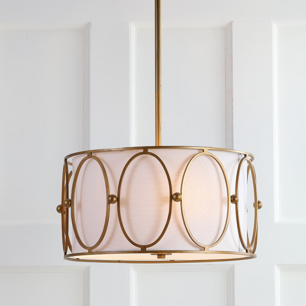 Eloise 3-Light 19" Metal LED Pendant