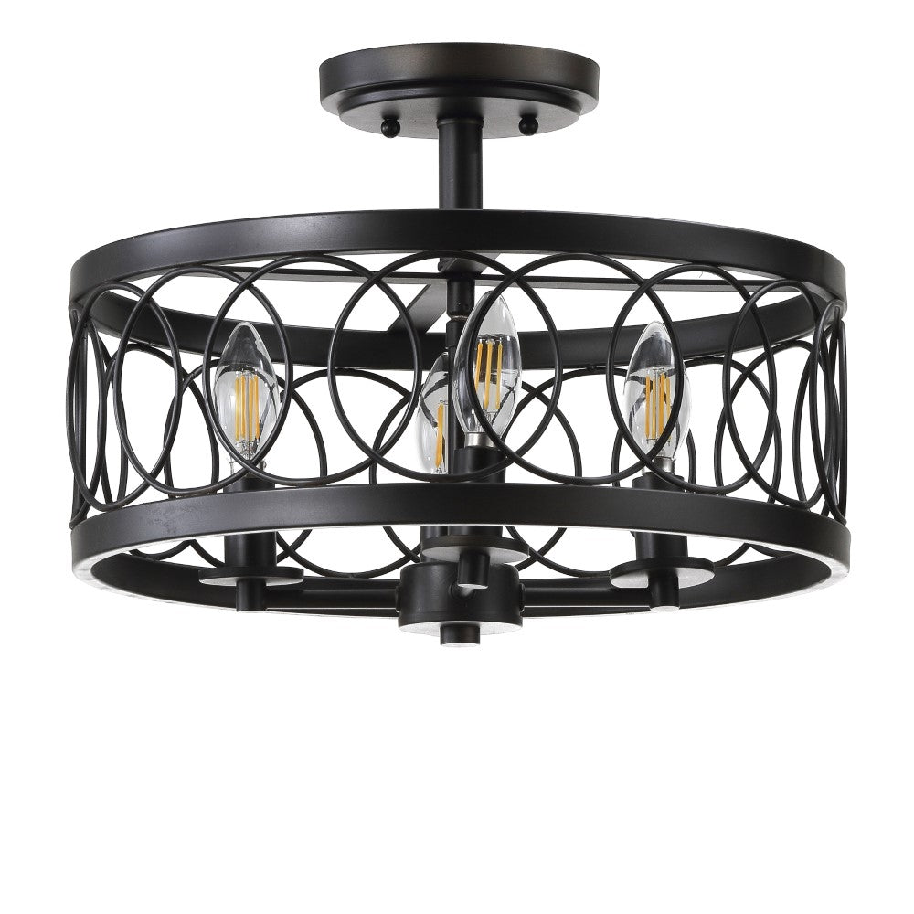Badger 15.5" Metal LED Semi-Flush Mount