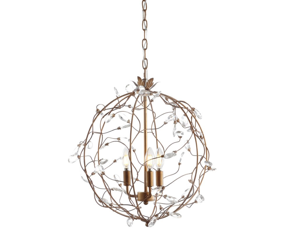Emu 20" Adjustable Metal/Glass LED Pendant