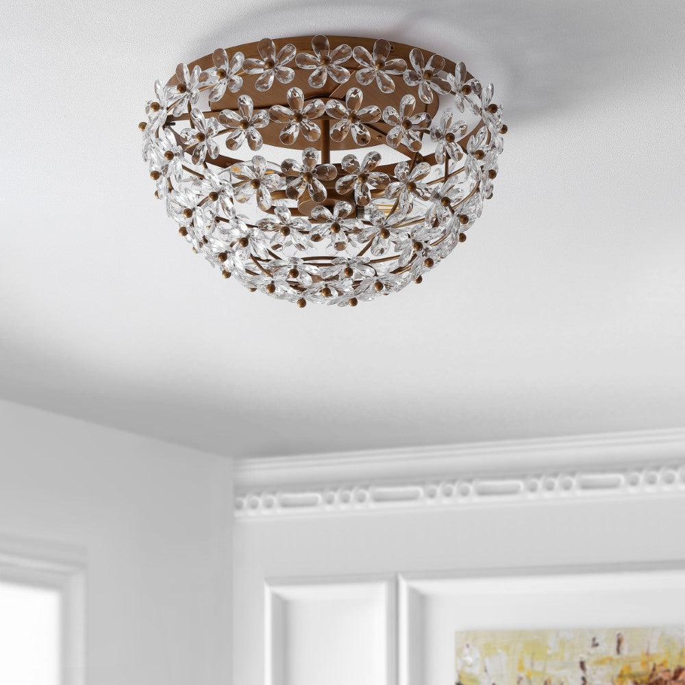 Nest Farmhouse Cottage Metal LED Vanity Light with Frosted Glass Shades