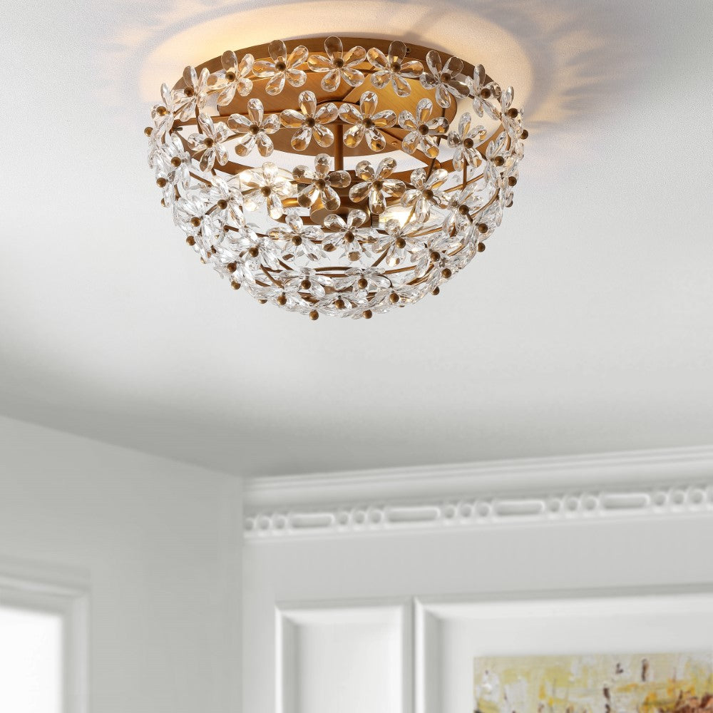 Nest Farmhouse Cottage Metal LED Vanity Light with Frosted Glass Shades