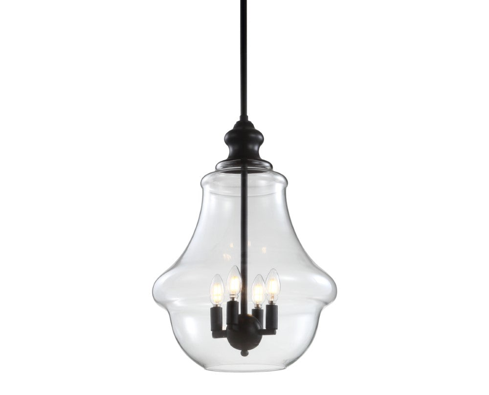Huon Adjustable Metal/Glass LED Pendant