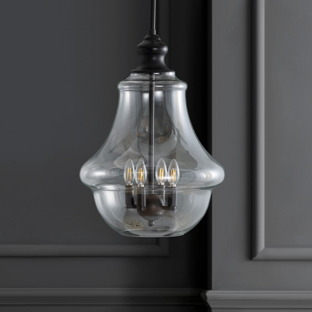 Huon Adjustable Metal/Glass LED Pendant