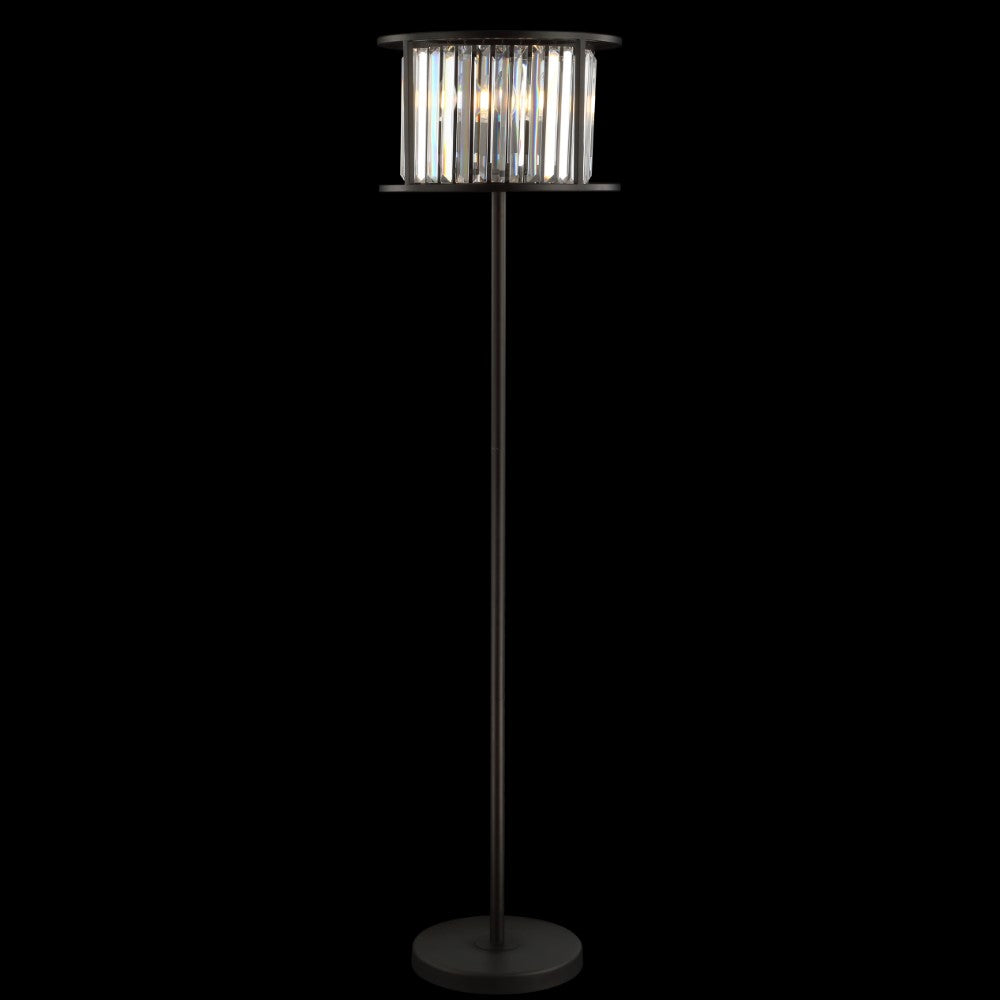 Olmec 63" Metal/Crystal LED Floor Lamp